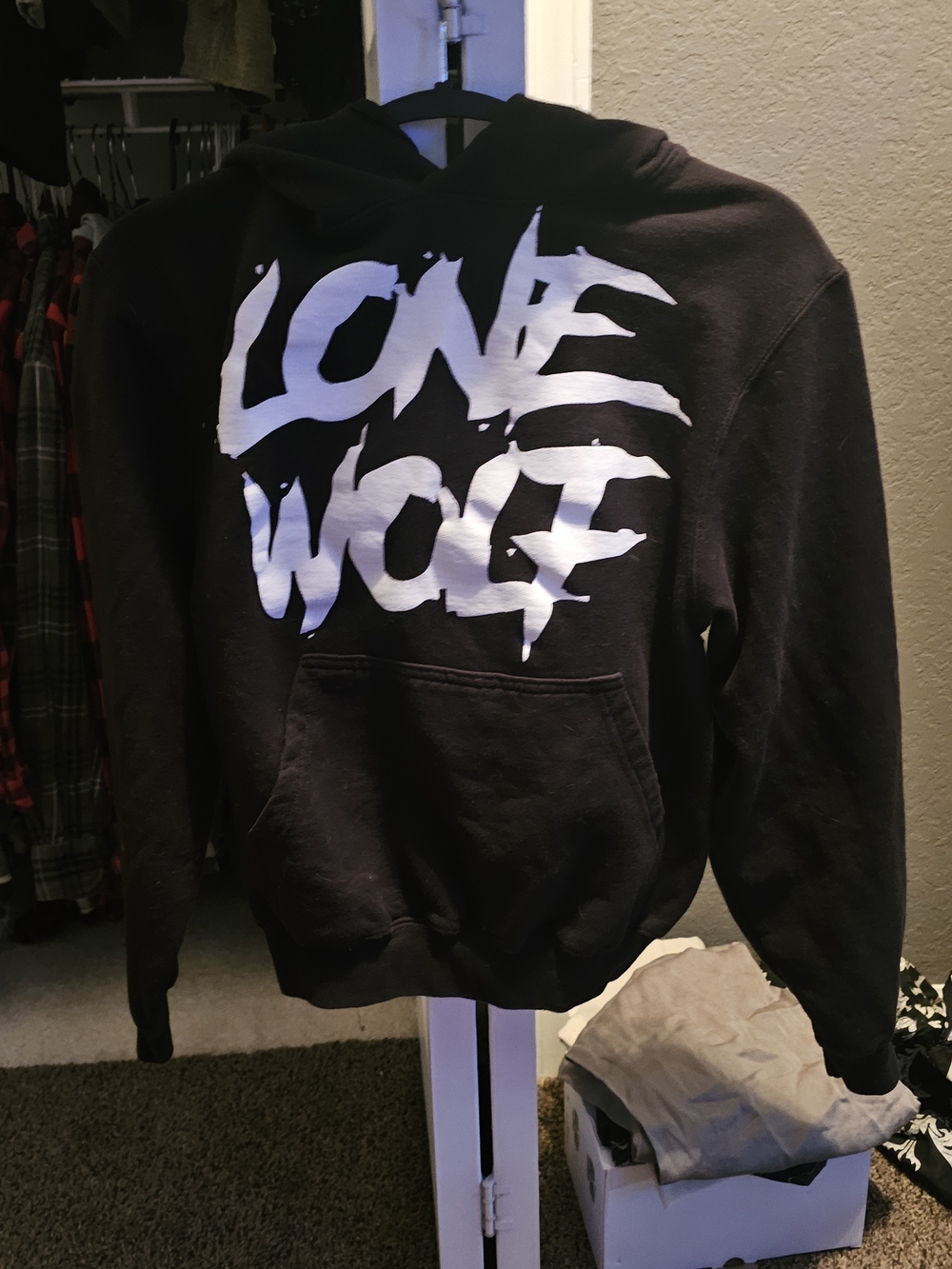 Black "Lone Wolf" The Drive Clothing Hoodie